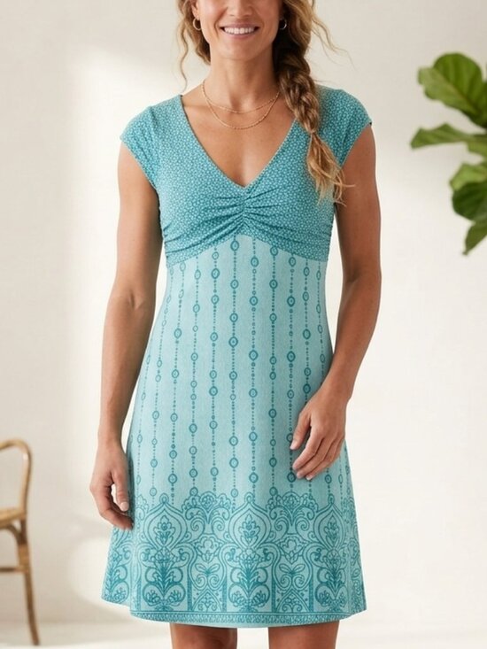 Athleta Dresses & Skirts - Athleta Santorini Dress - Teal Blue - Size Small - Empire Waist